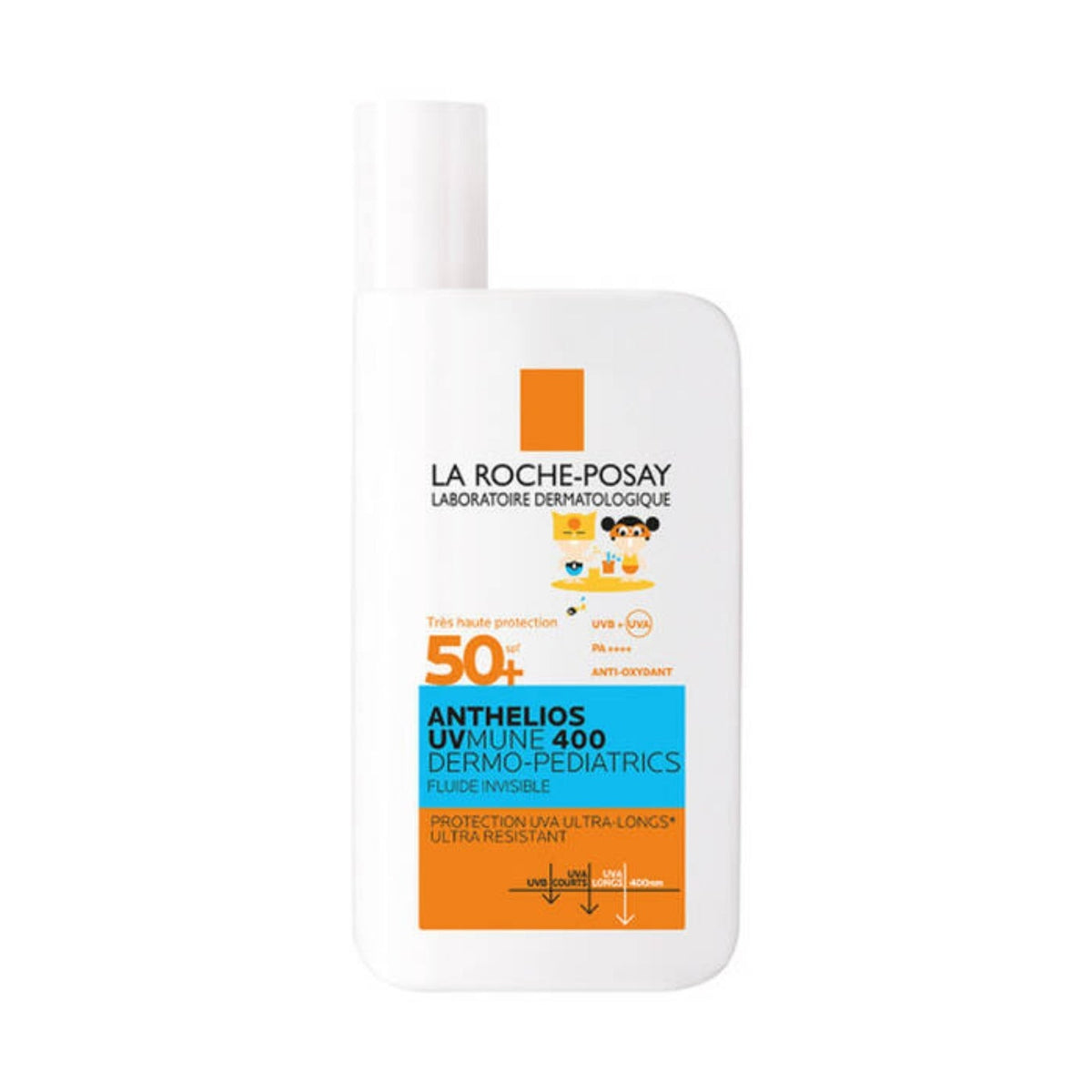LA ROCHE POSAY ANTHELIOS UVMUNE 400 DERMO-PEDIATRICS FLUIDE INVISIBLE SANS PARFUM SPF50+ - 50 ML