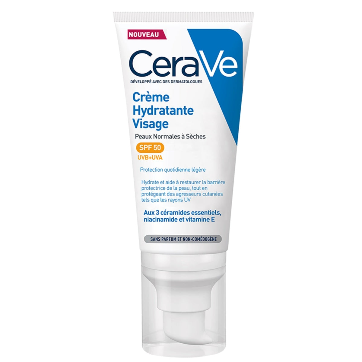 CERAVE CRÈME HYDRATANTE VISAGE SPF50 - 52 ML