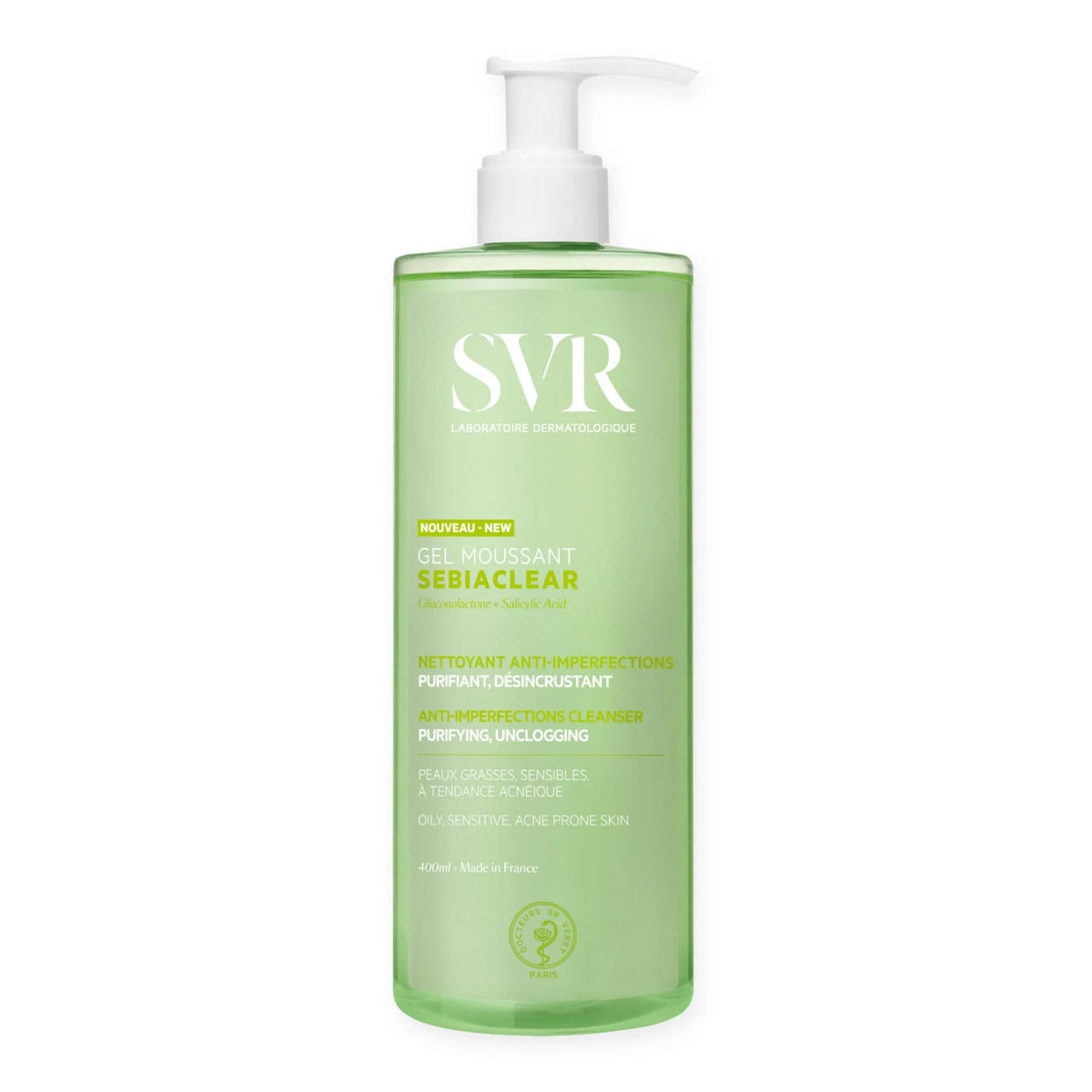 SVR SEBIACLEAR GEL MOUSSANT - 400 ML