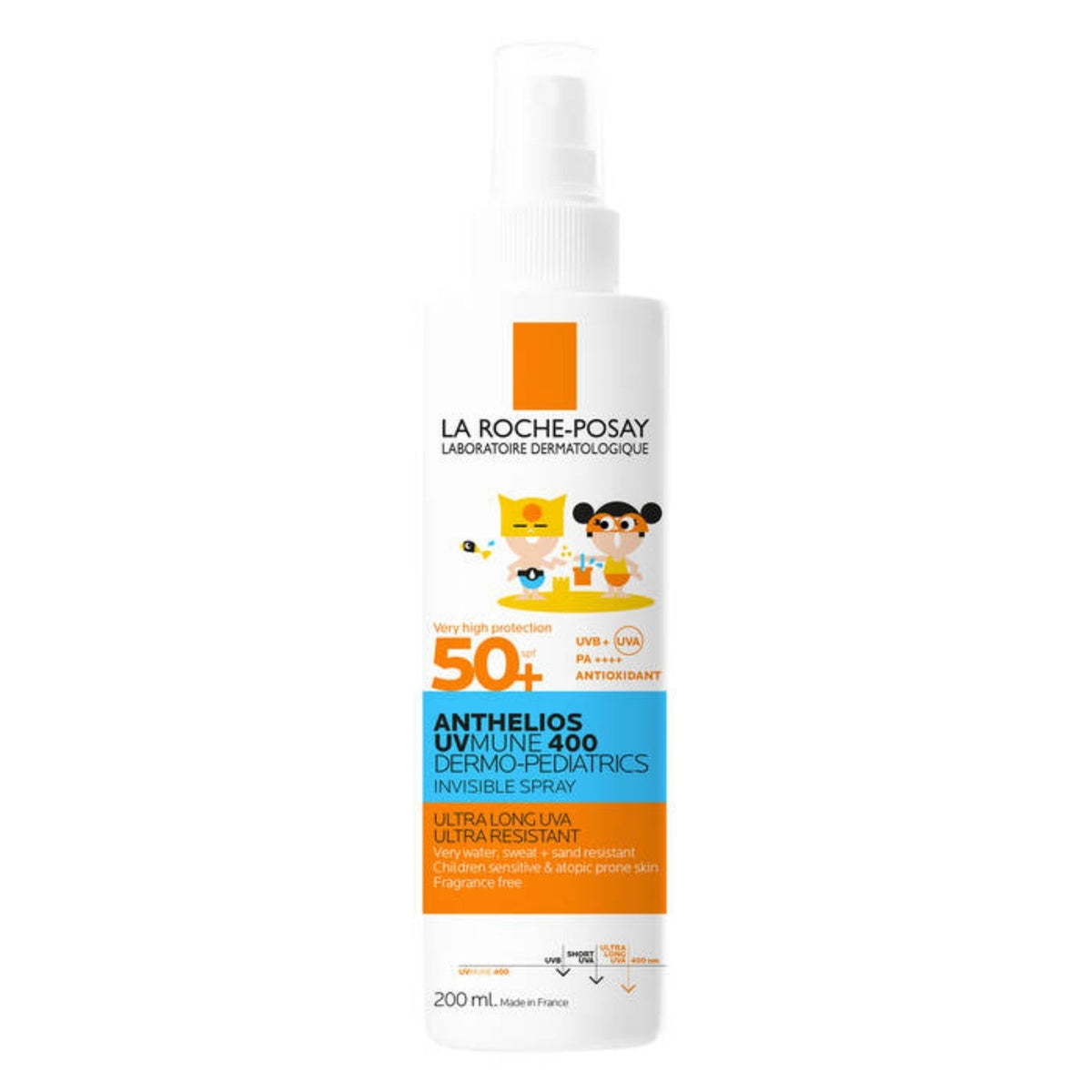 LA ROCHE-POSAY ANTHELIOS UVMUNE 400 DERMO-PEDIATRICS SPRAY INVISIBLE SPF50+ - 200 ML