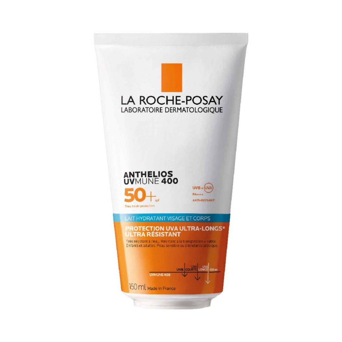 LA ROCHE-POSAY ANTHELIOS UVMUNE 400 LAIT SOLAIRE VISAGE & CORPS SPF50+ - 150 ML