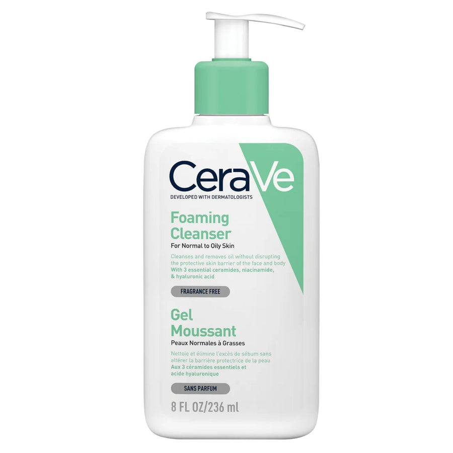 CERAVE GEL MOUSSANT NETTOYANT PEAU NORMALE À GRASSE - 236 ML