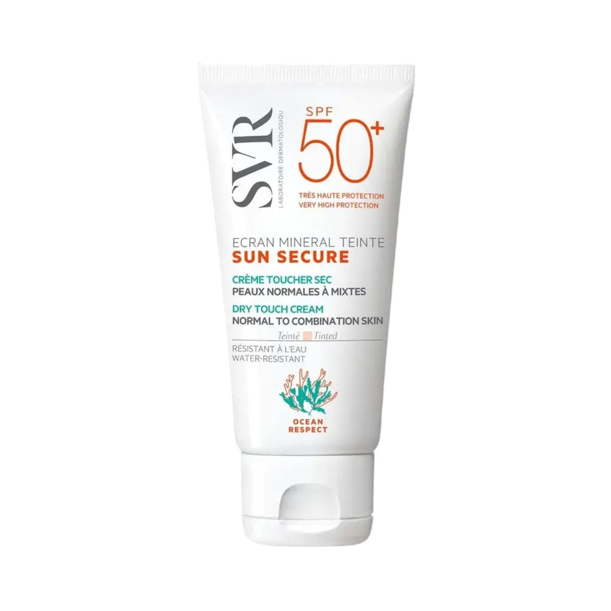 SVR SUN SECURE ÉCRAN MINÉRAL TEINTÉ SPF50+ PEAUX NORMALES À MIXTES - 60G