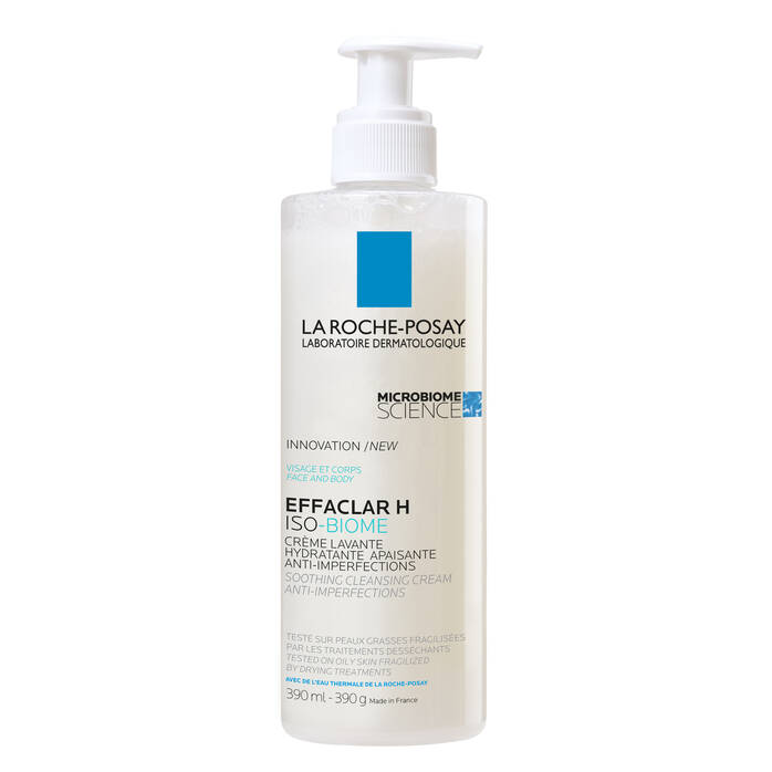 LA ROCHE-POSAY EFFACLAR H ISO-BIOME CRÈME LAVANTE HYDRATANTE - 390 ML
