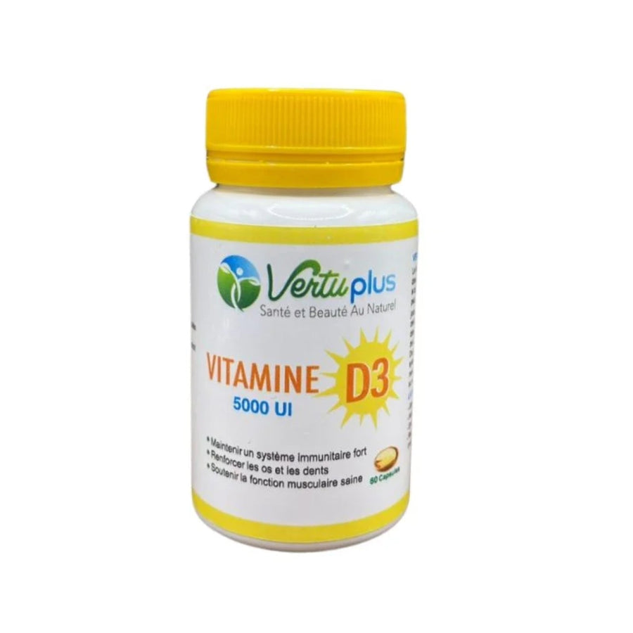 VERTUPLUS VITAMINE D3 5000 UI - 60 CAPSULES