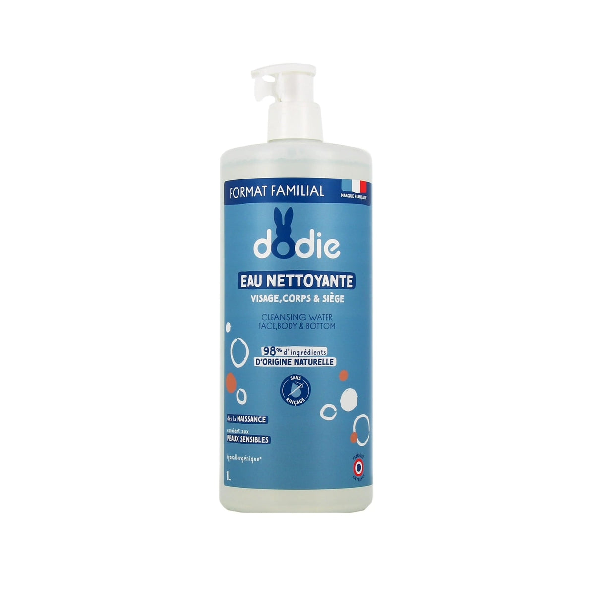 DODIE EAU NETTOYANTE 3 EN 1 AVEC POMPE – 500 ML