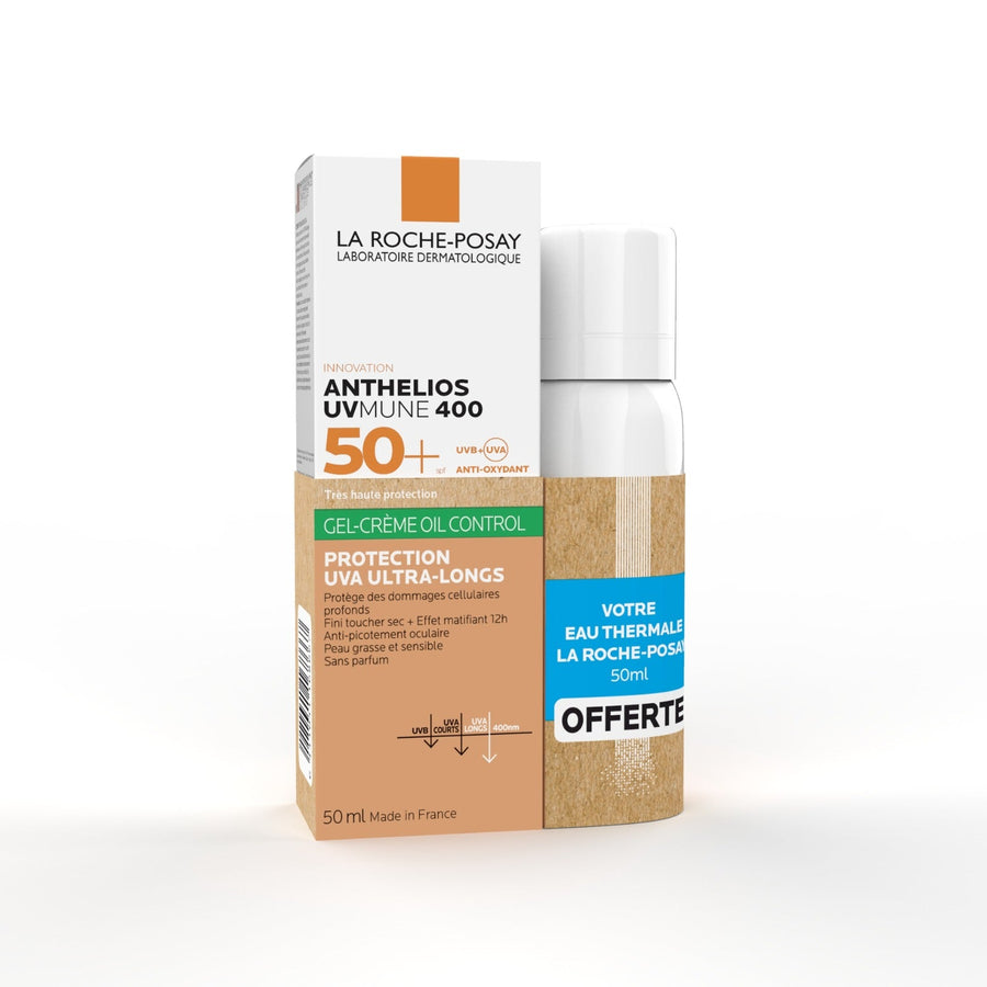 LA ROCHE-POSAY ANTHELIOS UVMUNE 400 OIL CONTROL TEINTÉ SPF50+ 50 ML = EAU THERMALE 50 ML OFFERTE